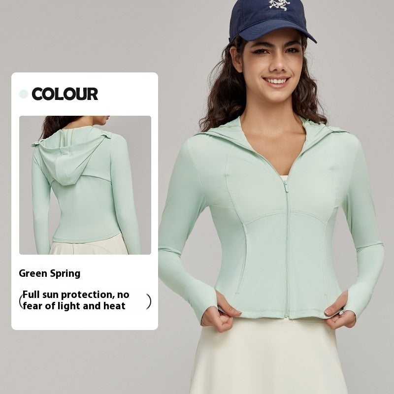 Ice Slim-fit Hood Sun Protection Clothing For Women