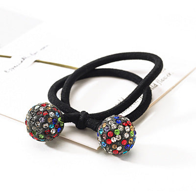 Rhinestone Ball Hair Ring Hair Accessories Sweet Hair Elastic Band