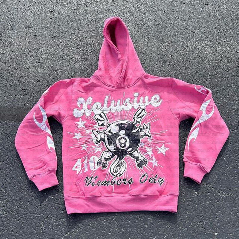Personalized Letter Printing Loose Pullover