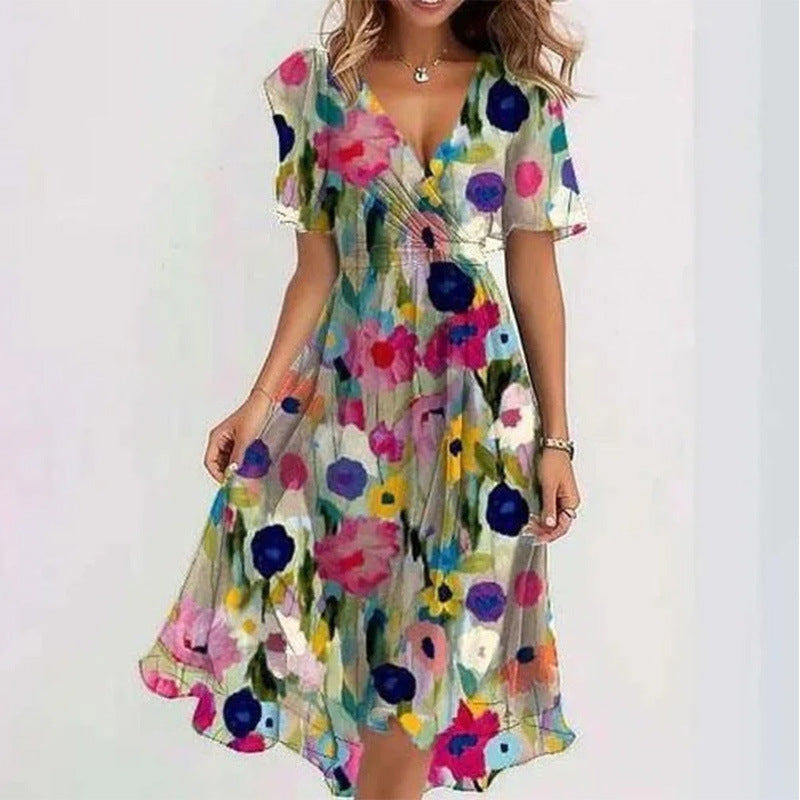 Loose Casual Women's Printed Dress