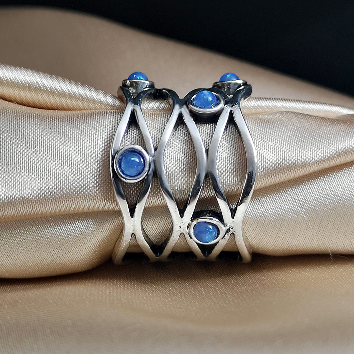 Personality Hollow Out Interwoven All-Match Ring