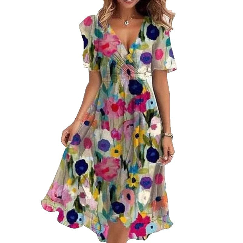Loose Casual Women's Printed Dress