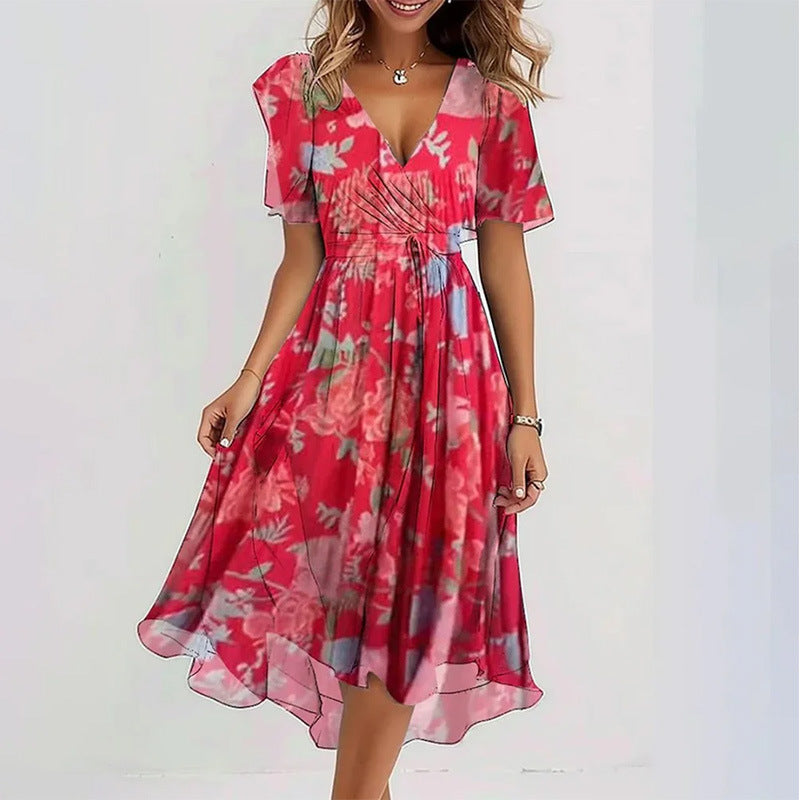 Loose Casual Women's Printed Dress