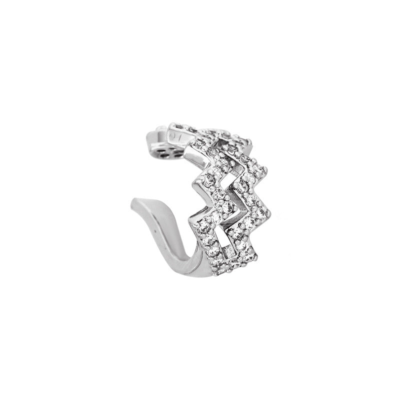 Retro Graceful Personality Lines Ear Clip