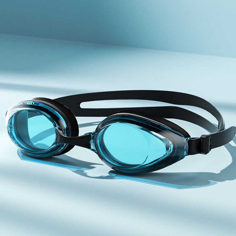 Large Frame HD Waterproof Anti-fog Swimming Goggles Swimming Cap