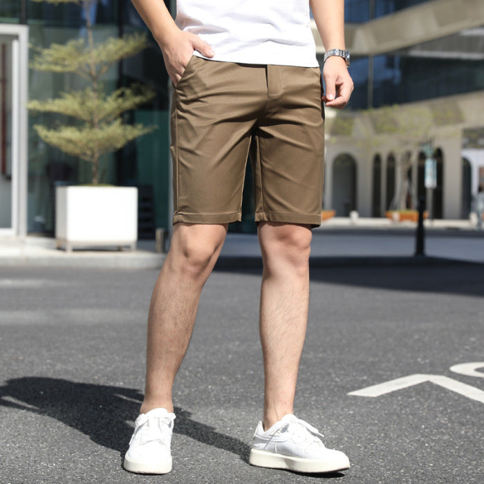 All-matching Loose Elastic Men's Fifth Pants