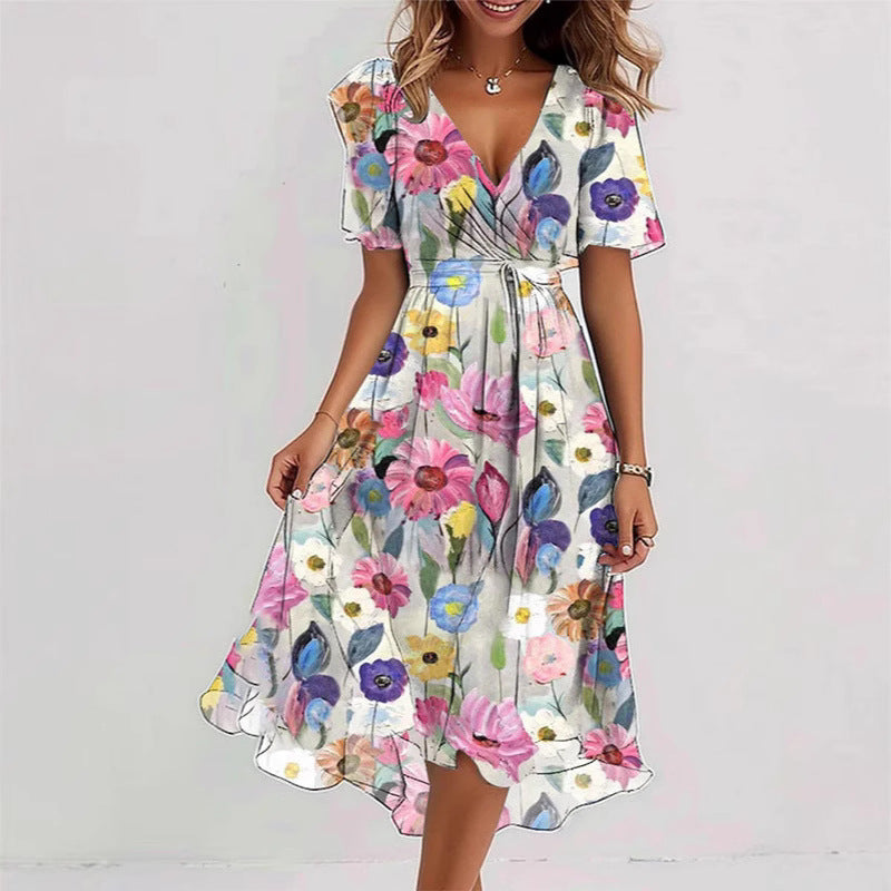 Loose Casual Women's Printed Dress