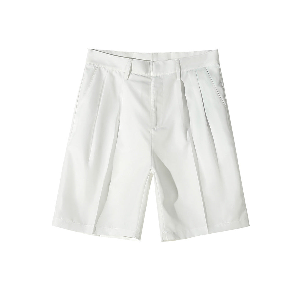 Men's Loose Straight Shorts Simple Solid Color Casual Shorts