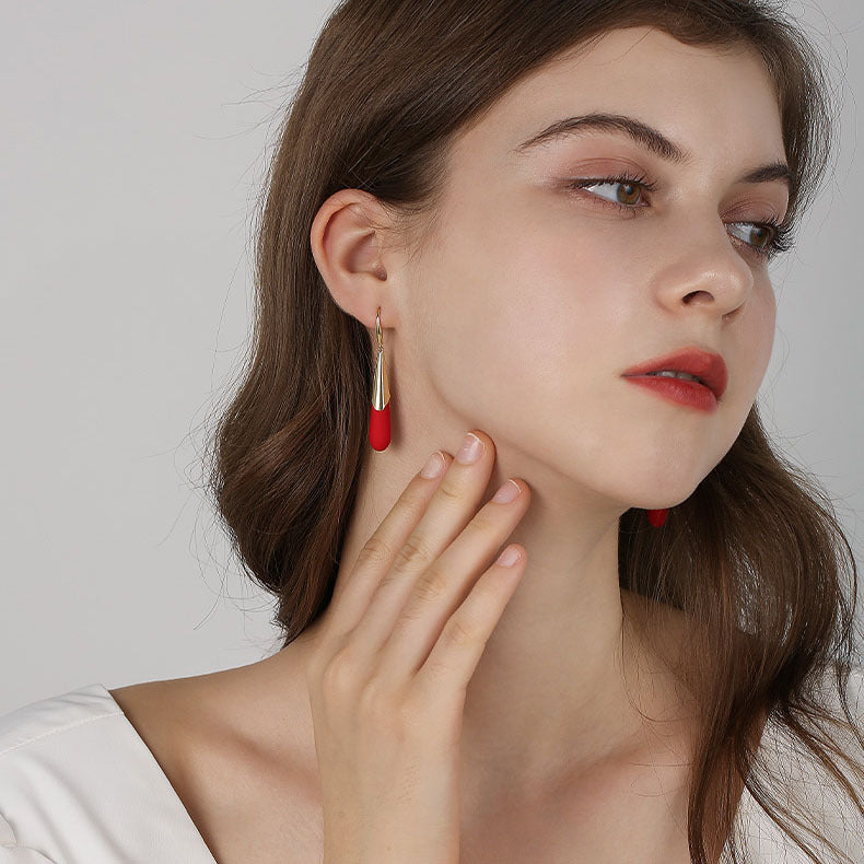 Retro Imitation Pearl Simple And Exaggerated Generous Earrings