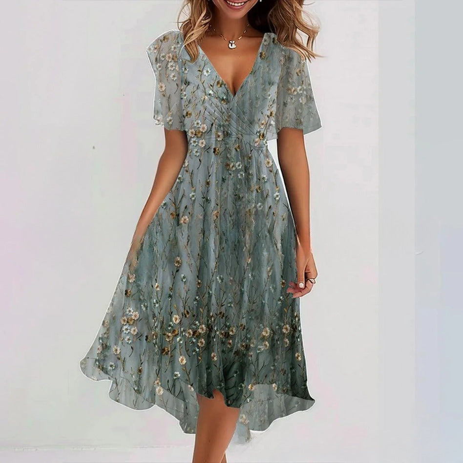 Loose Casual Women's Printed Dress