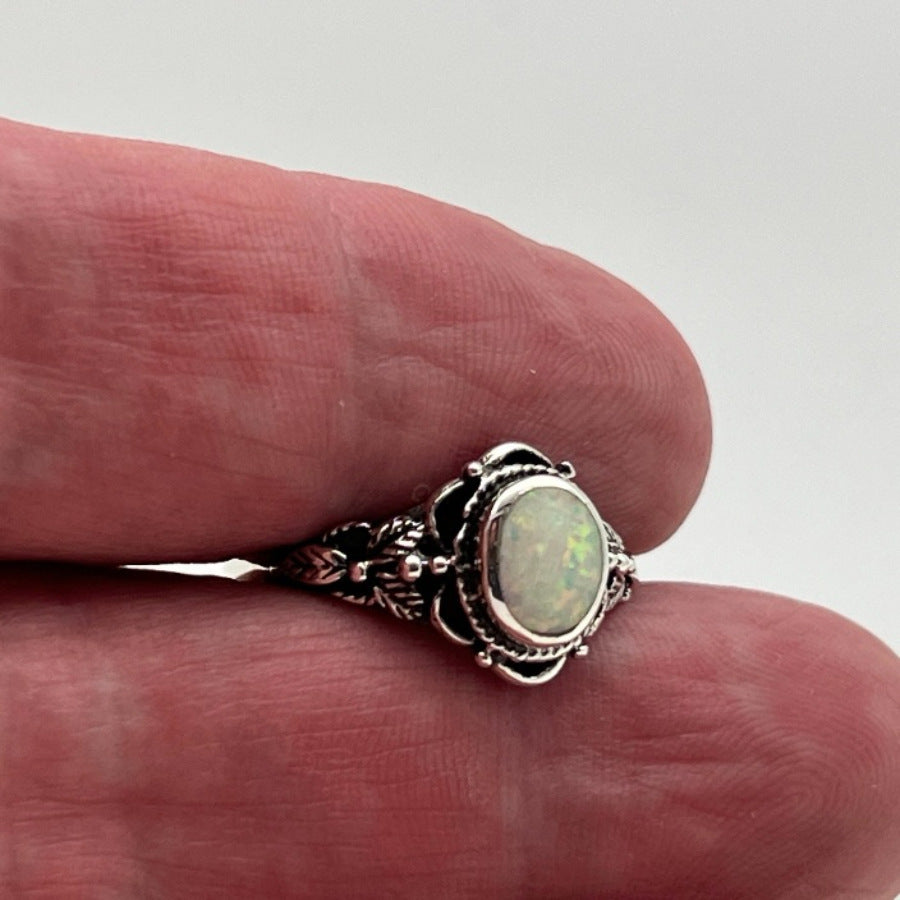 Moonstone Resin Ring Psychedelic Fashion Party