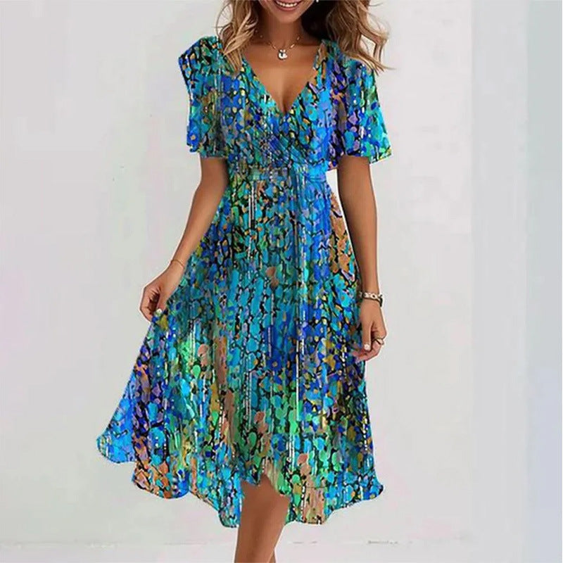 Loose Casual Women's Printed Dress