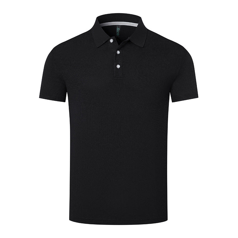 Summer Breathable Anti-wrinkle Solid Color Polo Shirt