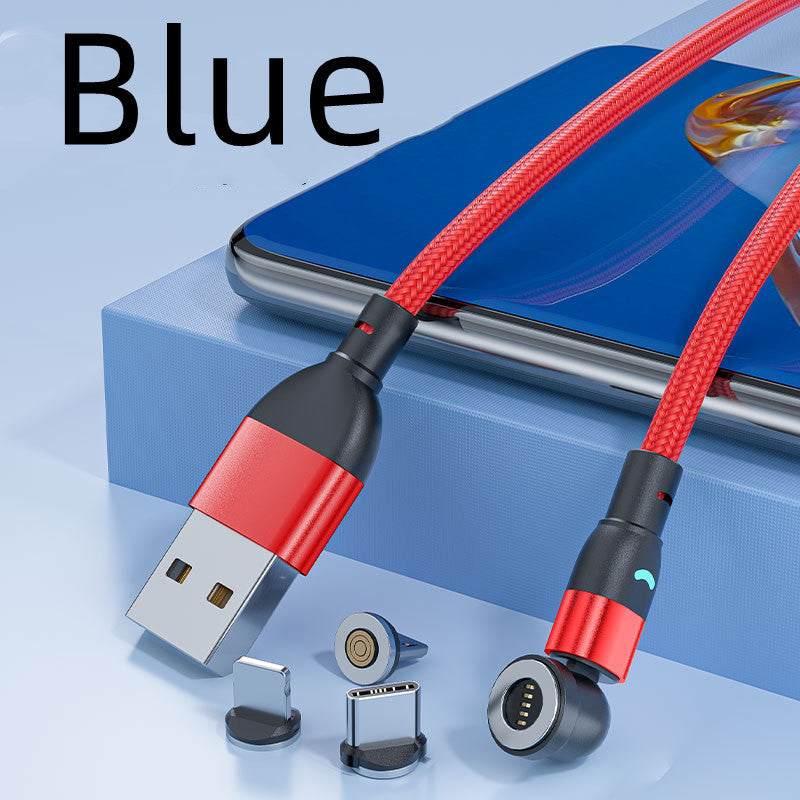 3A Fast Charging Mobile Phone Black Technology Magnetic Data Cable Three-in-one