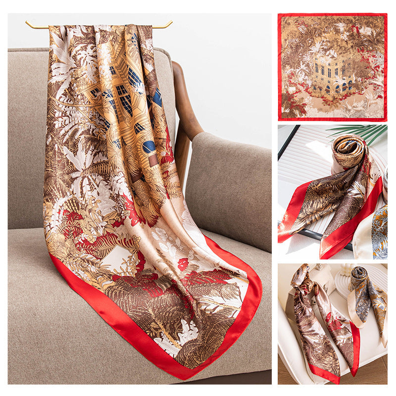 Women's Polyester Scarf Fashionable Printed Shawl