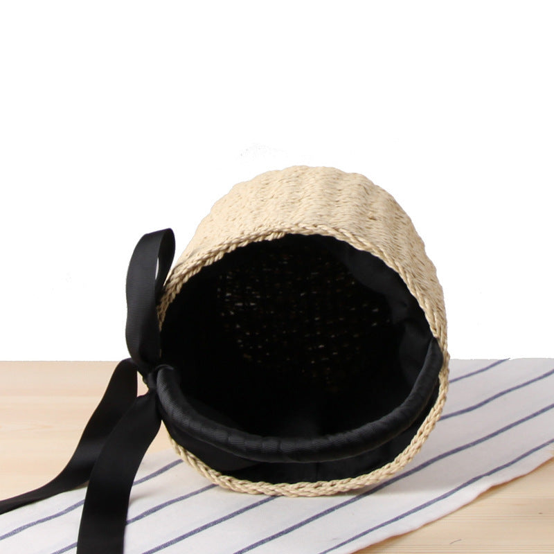 New Summer Vacation Cylinder Straw Bag