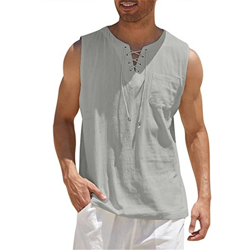 Men's Pullover With Stand Collar