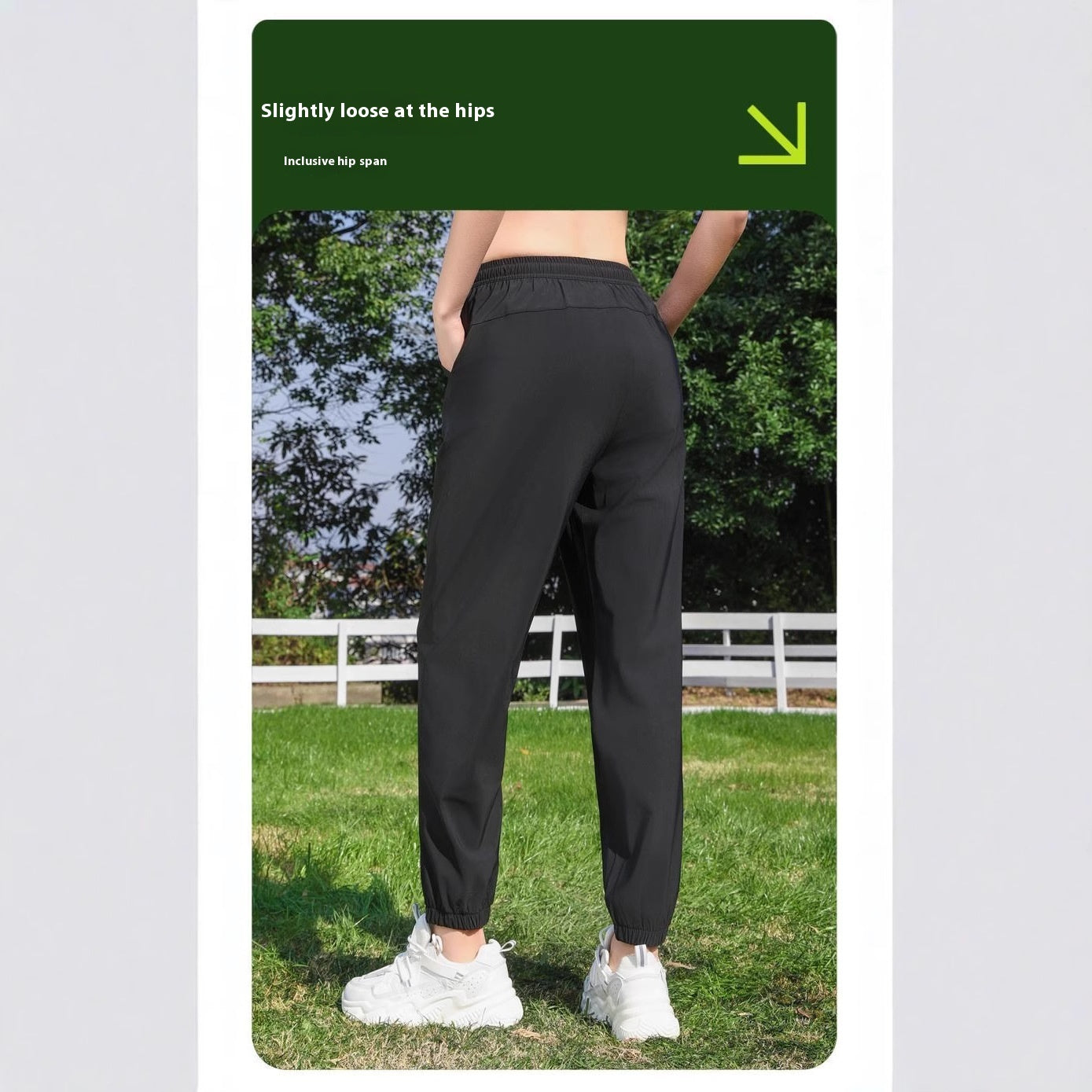 Ankle-tied Sun Protection Breathable High Waist Slimming Quick-drying Track Pants