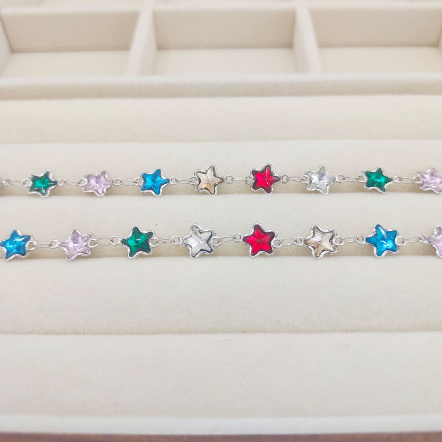 Personalized Color Five-pointed Star Heart-shaped Stainless Steel Chain