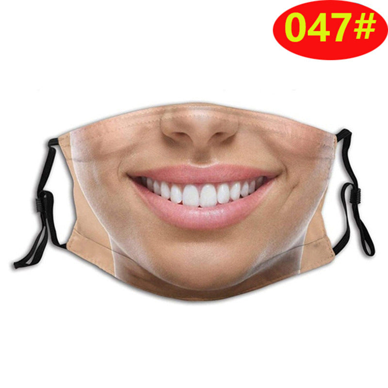 3D Stereo Simulation Human Half Face Creative Spoof Mask