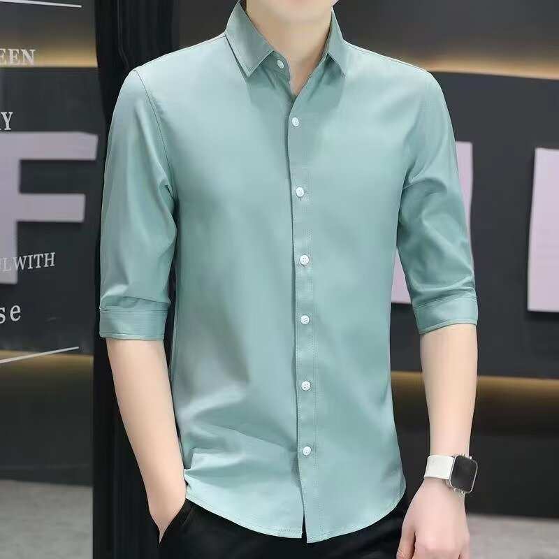Slim-fit Half-sleeve Shirt For Men