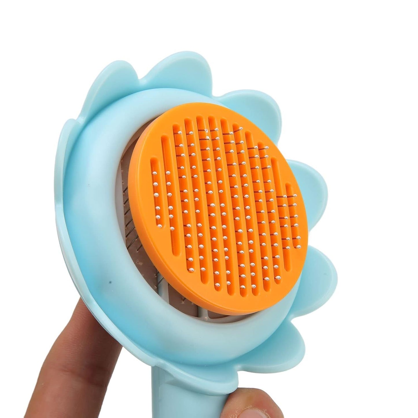 Cat Brush Dog Shedding Brush Flower Shape Stainless Steel Self Cleaning For Dog For Pet Supplies, Cat Grooming Brush, Self Cleaning Slicker Brushes For Dogs Cats Grooming Brush Tool