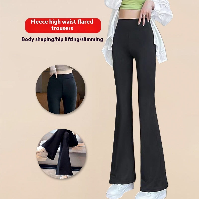 Black Weila Shark Pants Women's High Waist Stretch