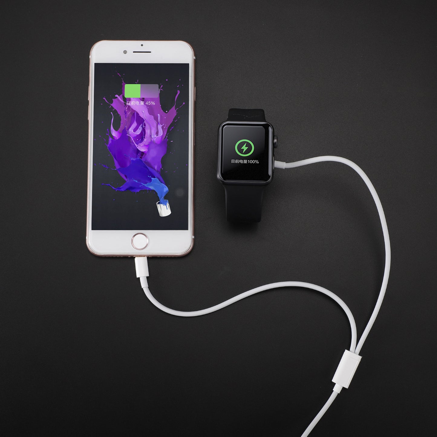 Watch Magnetic Wireless Charging Line Charger 2-in-1 Fast Charging