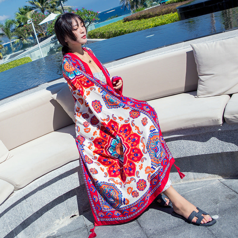Ethnic Style Scarf Summer And Autumn Long Korean Style Scarf