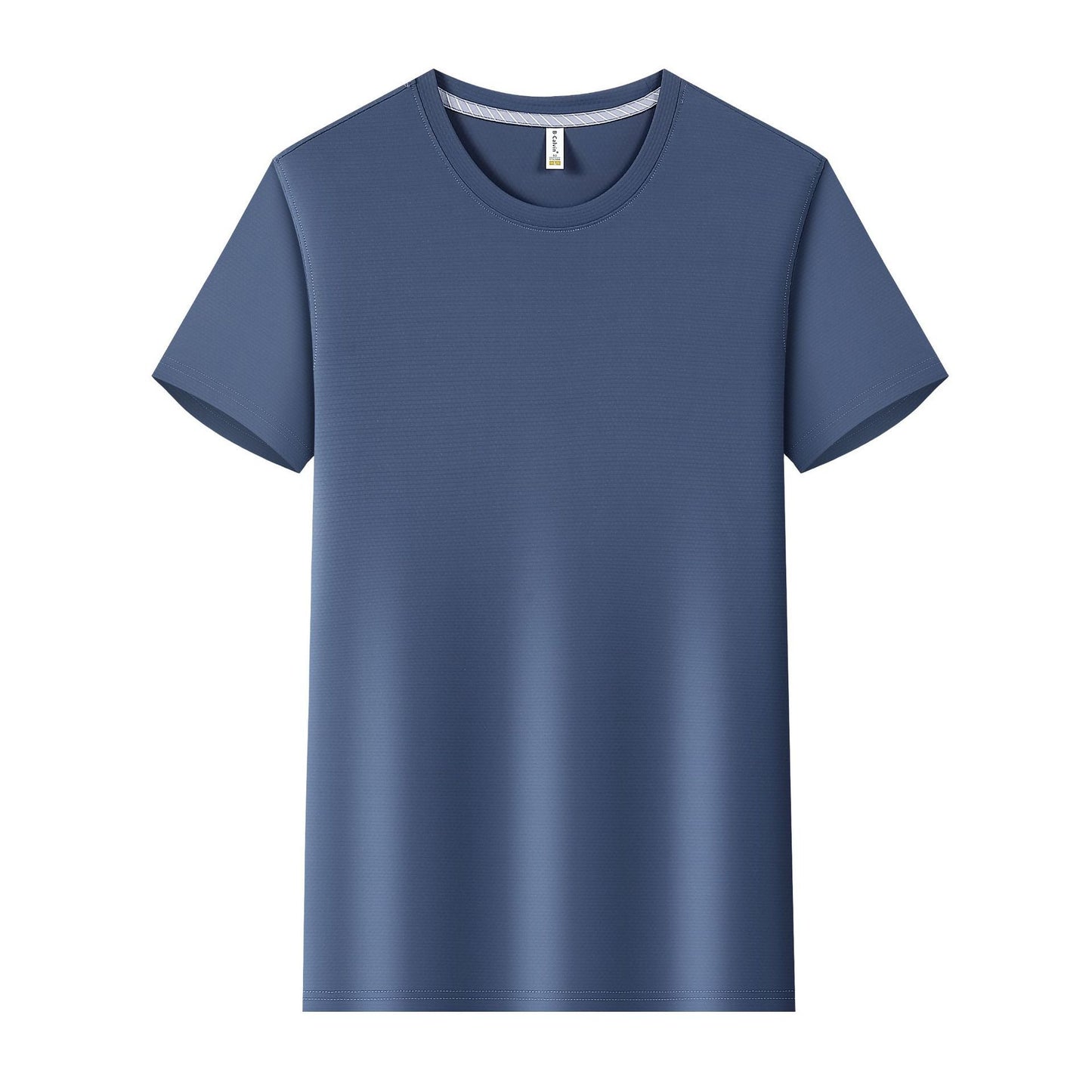 Ice Water Cube Brocade Ammonia Round Neck T-shirt