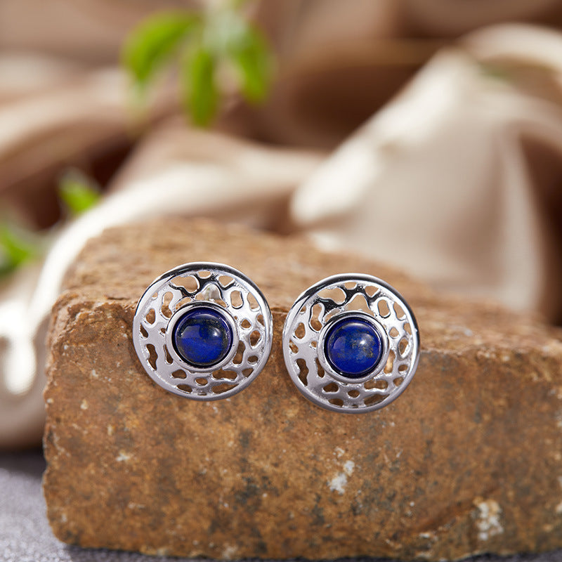 S925 Sterling Silver Natural Earrings For Women
