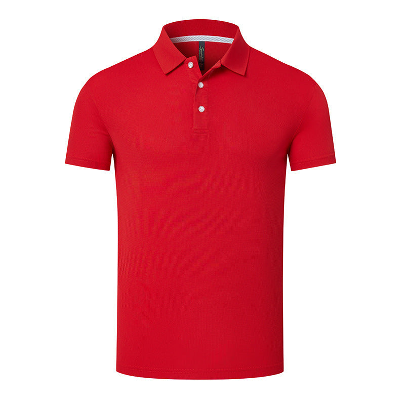 Summer Breathable Anti-wrinkle Solid Color Polo Shirt