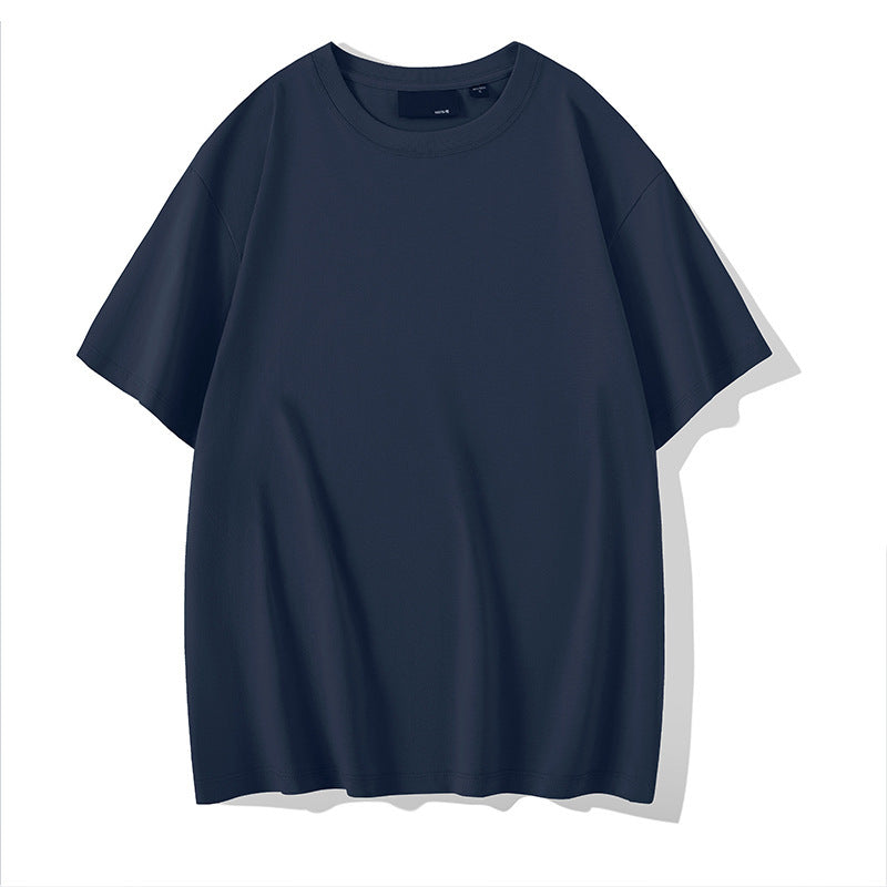 Solid Color Round Neck Bottoming Shirt Summer Casual