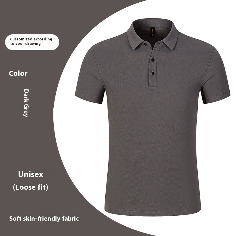 Cotton Short-sleeved Cultural Business Polo Shirt