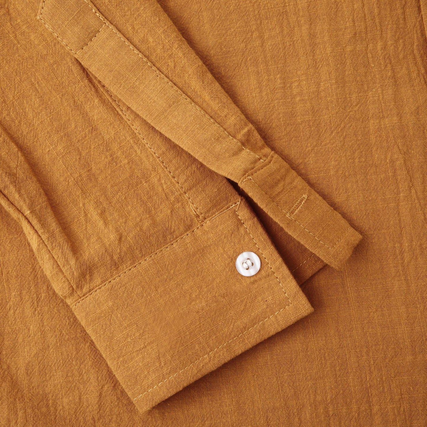 Men's Slim Solid Color Long Sleeve Shirt Casual Pants