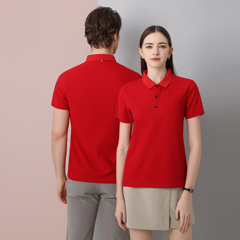 Cotton Short-sleeved Cultural Business Polo Shirt