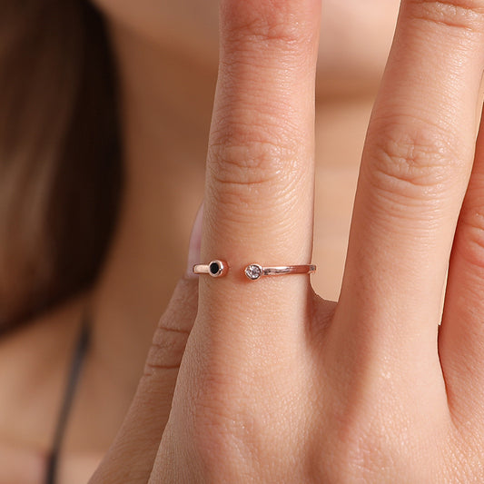 Stylish Opening Ring Alloy Electroplating Adjustable