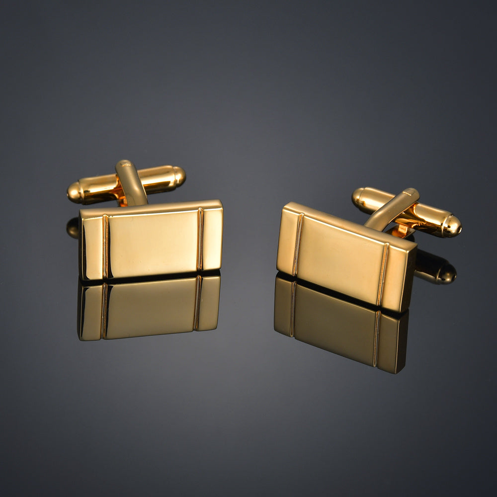 Gold Color Cufflinks LettersMaple leavesName Cuff Links for mens French