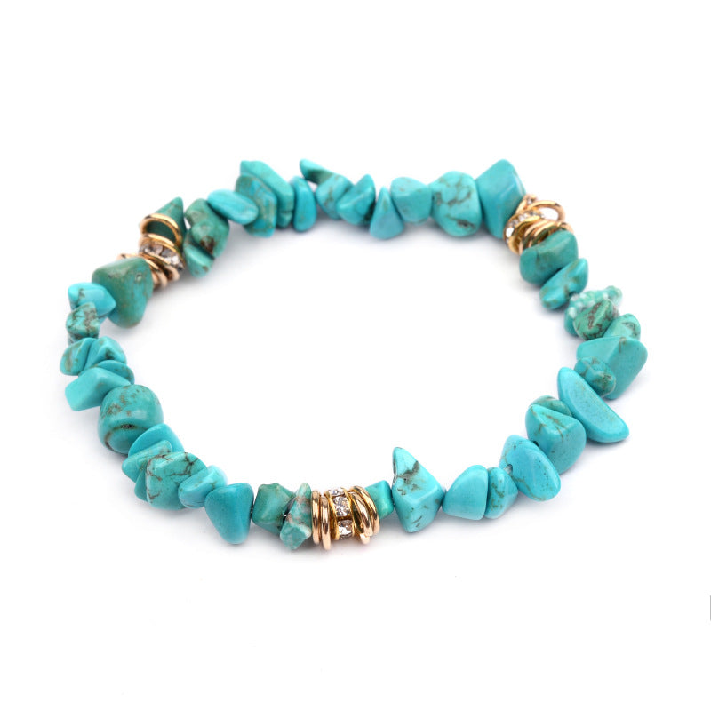 European And American Natural Stone Beaded Bracelet For Women