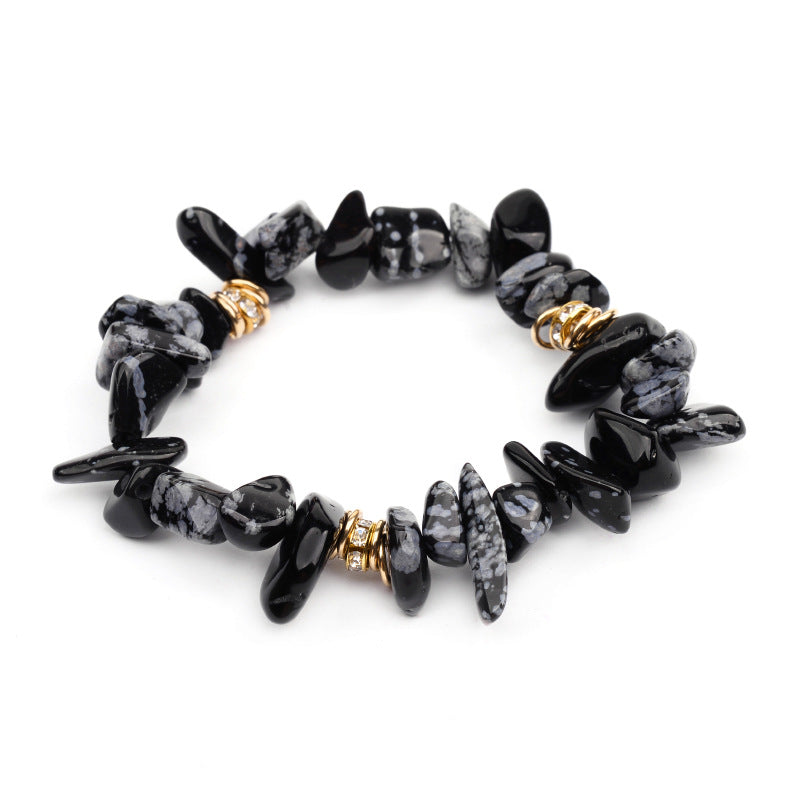 European And American Natural Stone Beaded Bracelet For Women