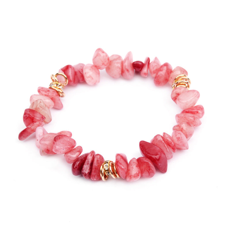 European And American Natural Stone Beaded Bracelet For Women