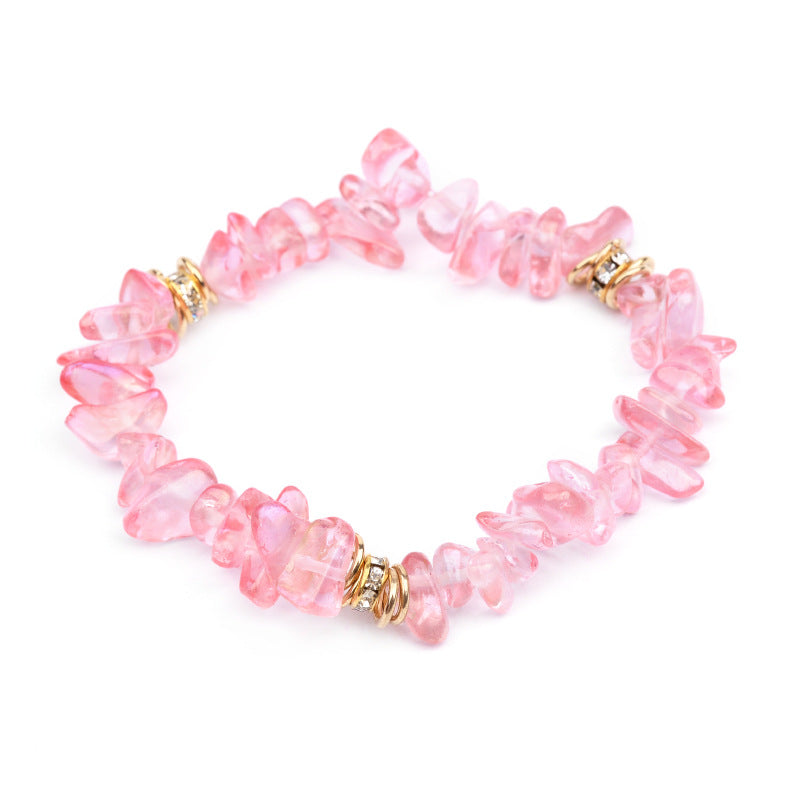 European And American Natural Stone Beaded Bracelet For Women