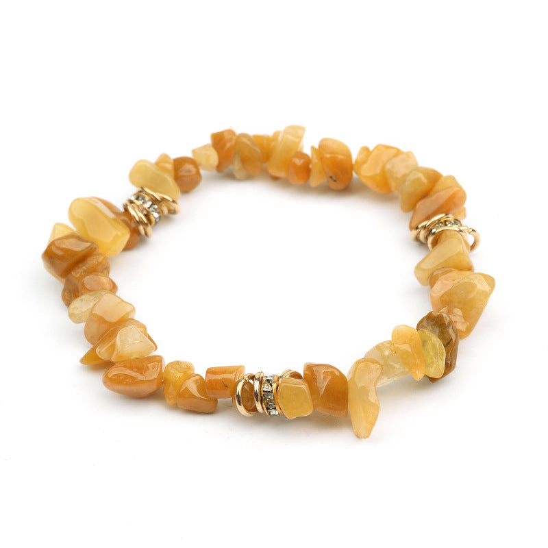 European And American Natural Stone Beaded Bracelet For Women