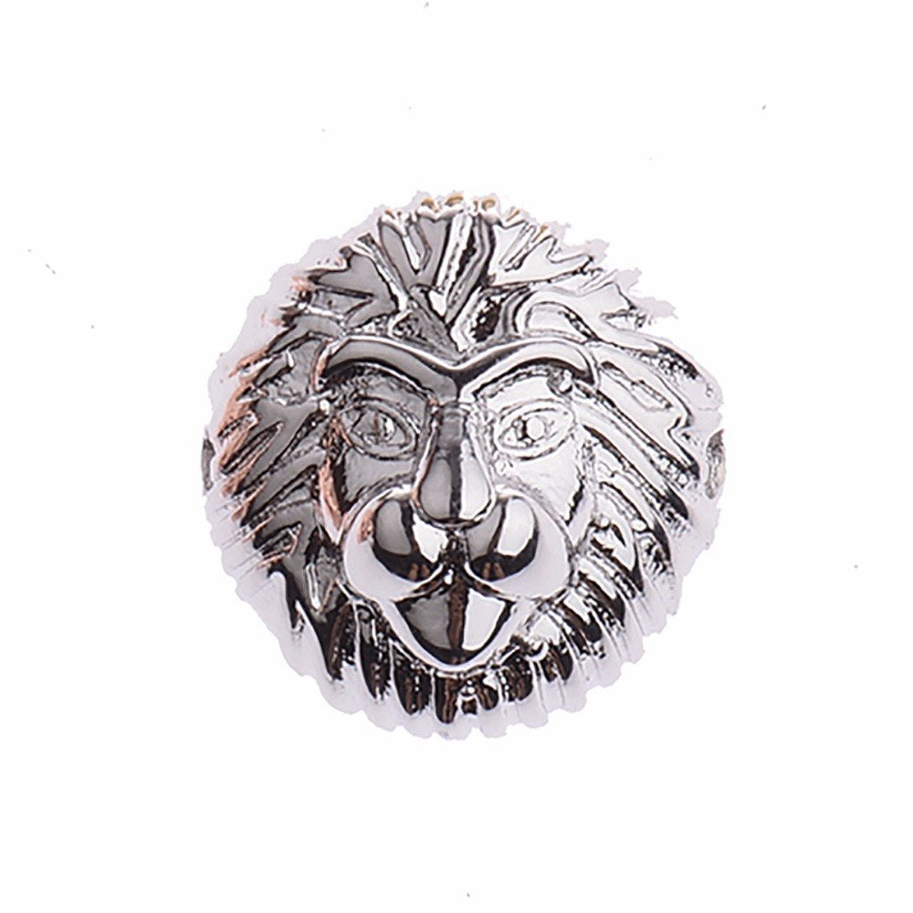 Fashion Lion Head For Mens Charm Beads Top Copper Beads Bracelet Accessorie Jewelry Findings BD290