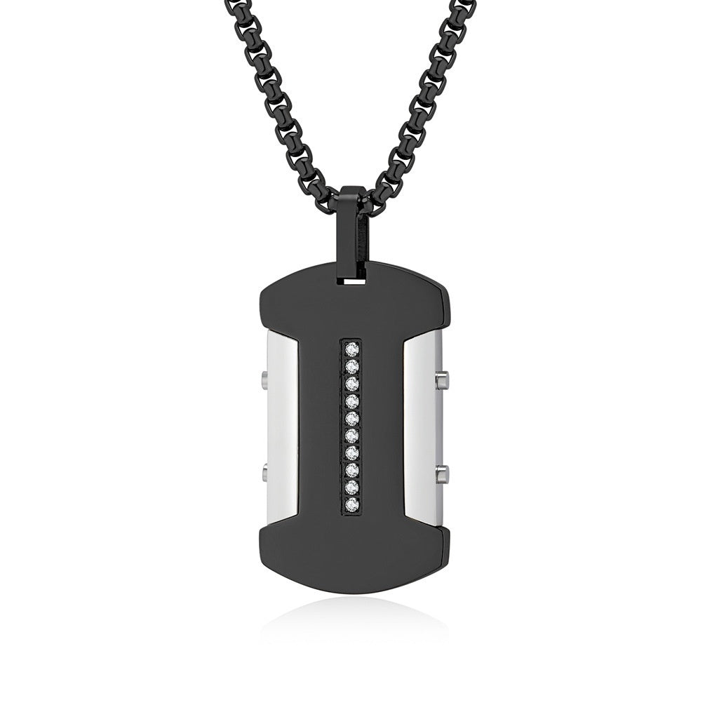 Stainless Steel Puzzle CNC Jeweled Pendant Titanium Steel Pendant Simple