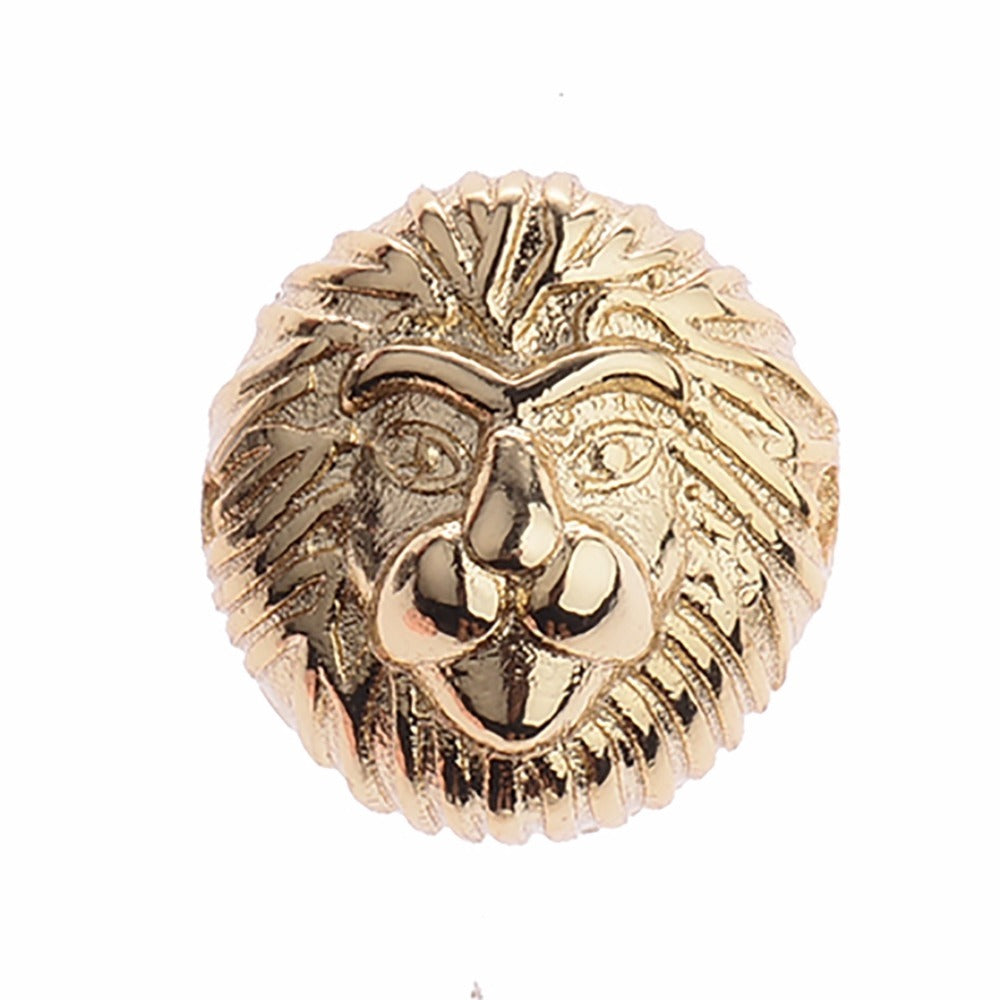 Fashion Lion Head For Mens Charm Beads Top Copper Beads Bracelet Accessorie Jewelry Findings BD290