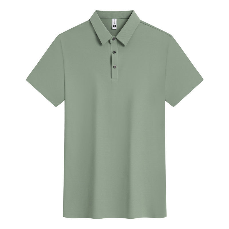 Seamless Quick-drying Lapel Short-sleeved Shirt