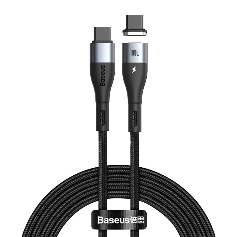 Compatible with Apple, Baseus Apple Iphone12 Mobile Phone Charging Cable Zinc Magnetic Fast Charging Data Cable PD20w Charging Cable Magnetic
