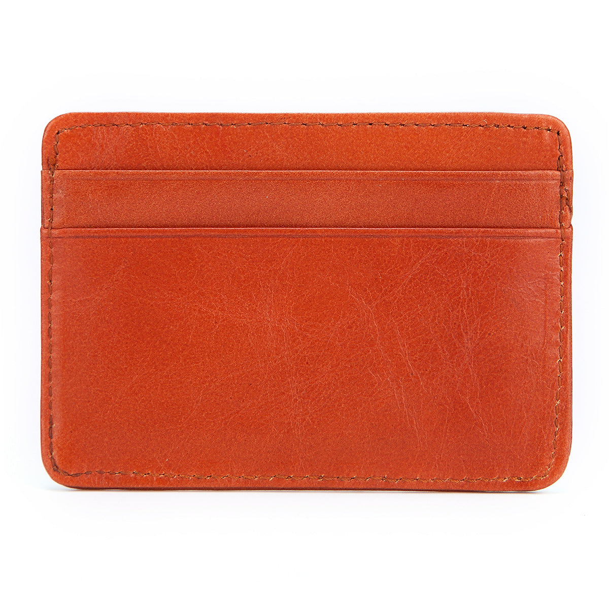 Leather Wallet Oil Wax Leather Multi-Card Bag Retro Cowhide Coin Purse Card Holder