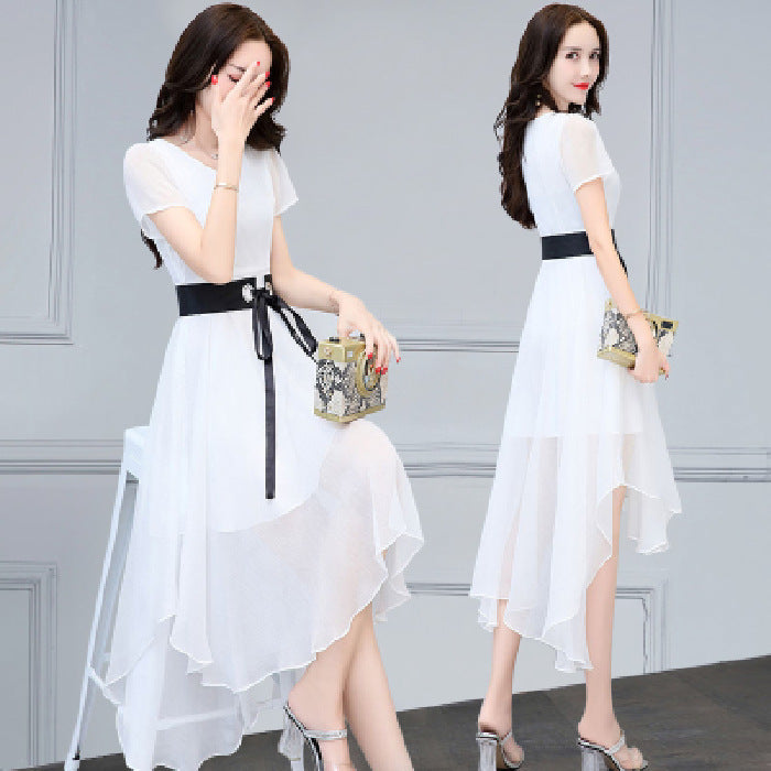 Summer Women's Clothing Slimming Midi Dress